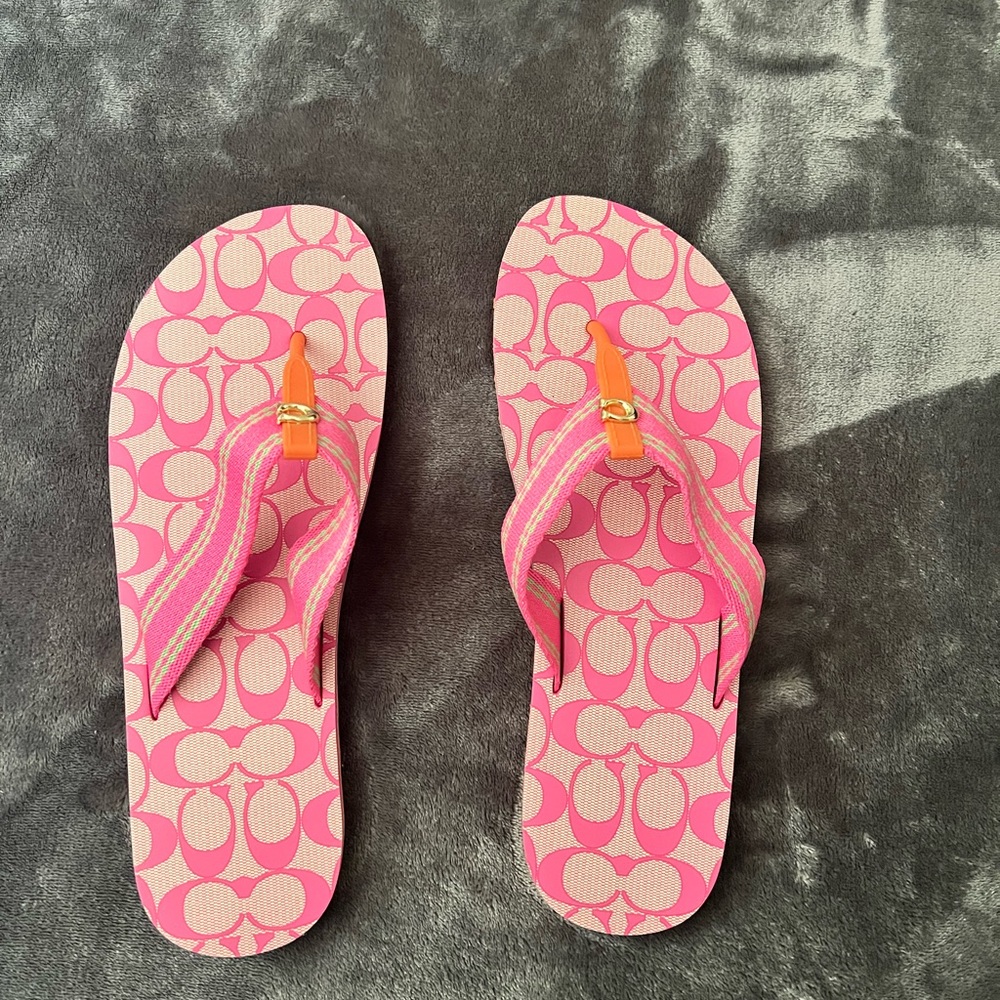 Genuine Coach flip flops